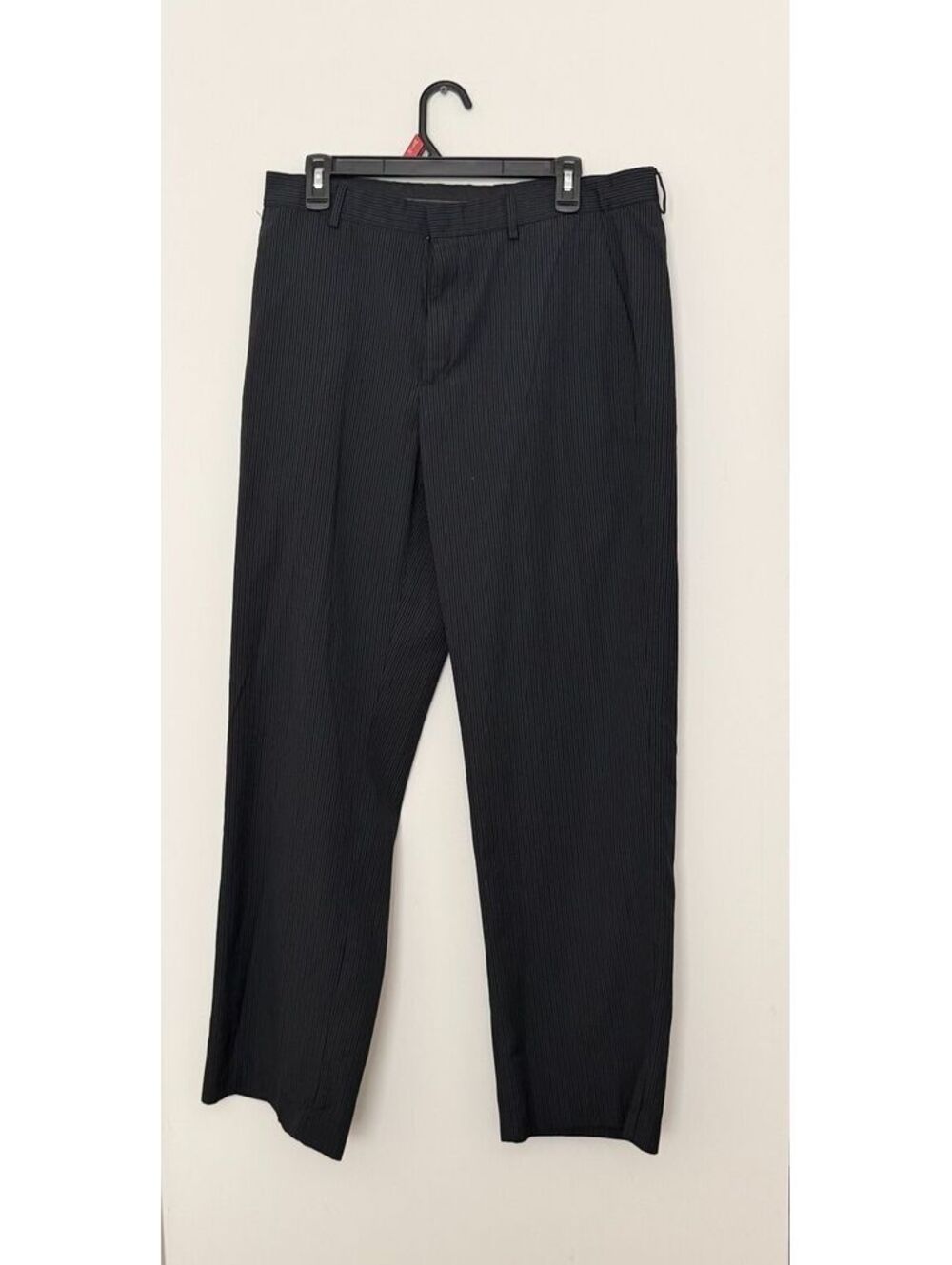 Men's Black Pinstripe Calvin Klein Dress Pants Size 34 x 32